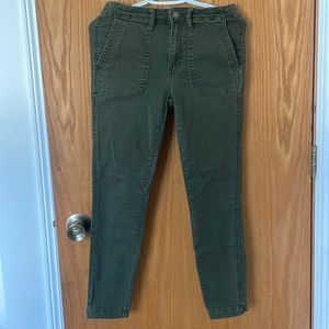 Studio Blue green cargo skinny crop jeans